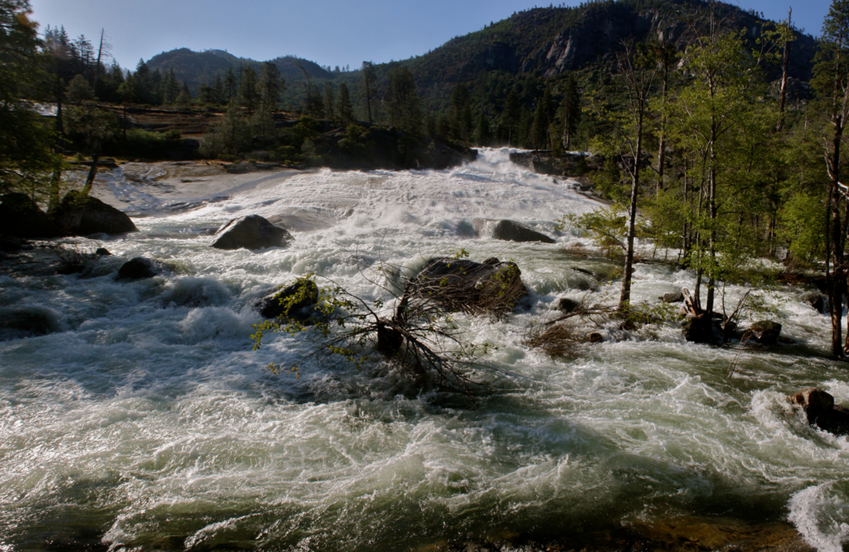 An image depicting the trail Rancheria Falls National Recreation Trail and its surrounding area.