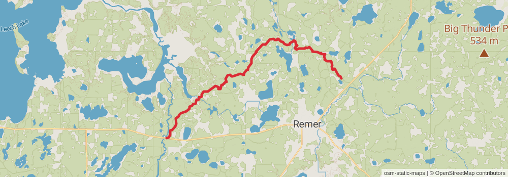 American Perimeter Trail - North Country Primary stage 189 Map