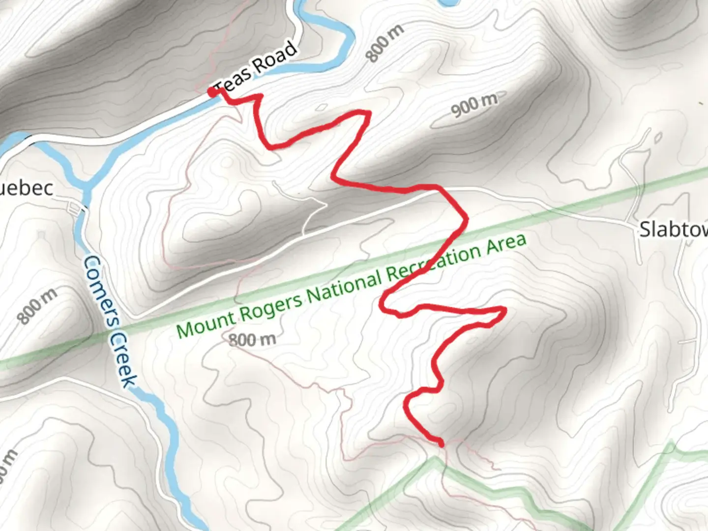An image depicting the trail Slabtown Trail and its surrounding area.
