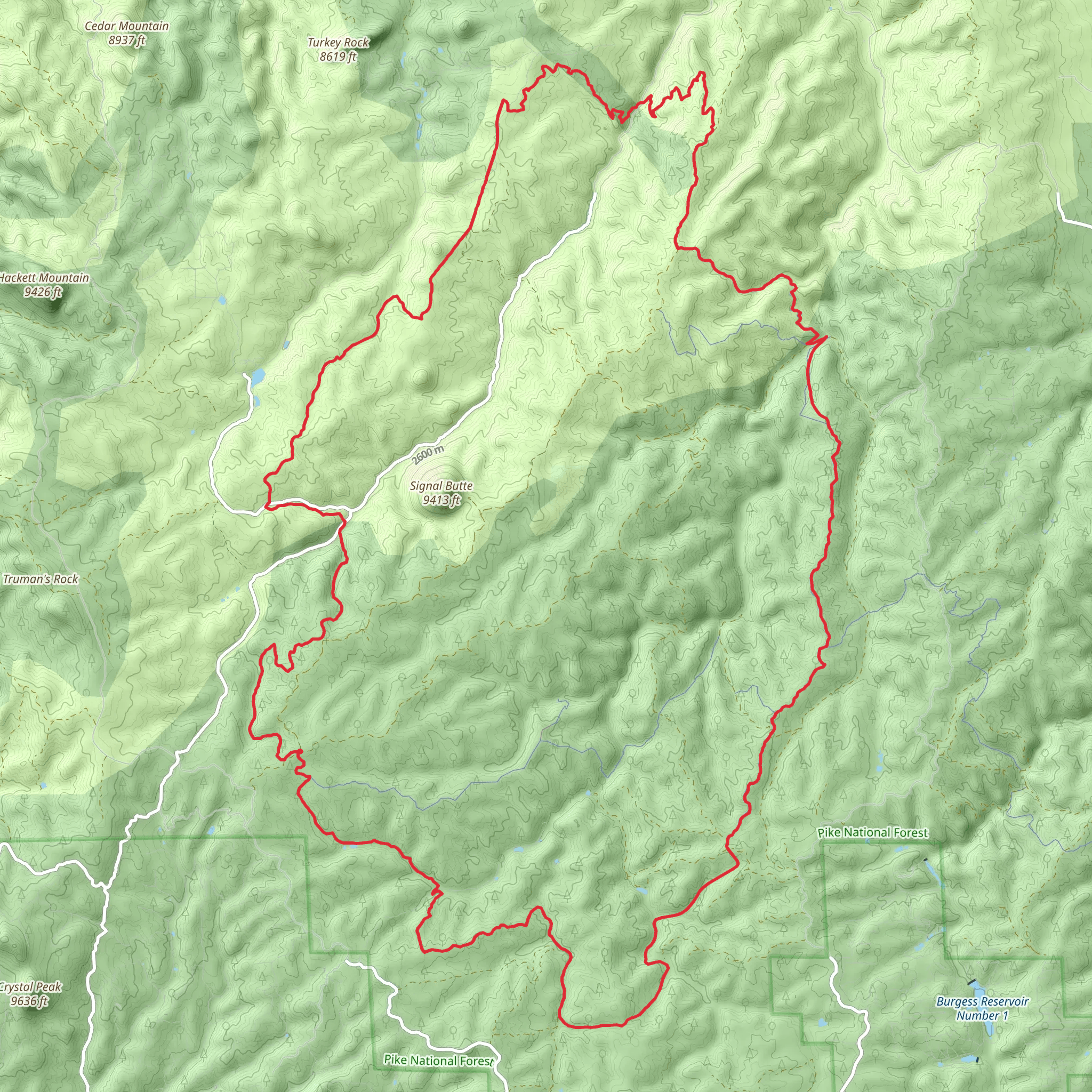 Signal Butte Multi Use Loop Trail mobile static map