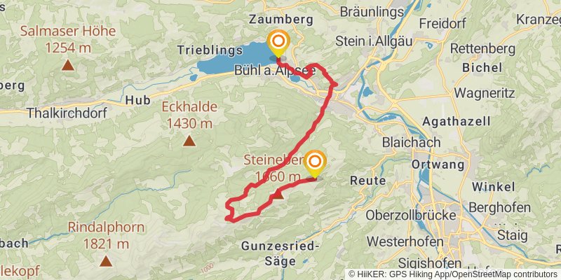 Wasserläufer - Route stage 19 Map