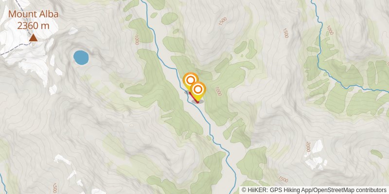 Gillespie Pass Circuit spur 1 Map