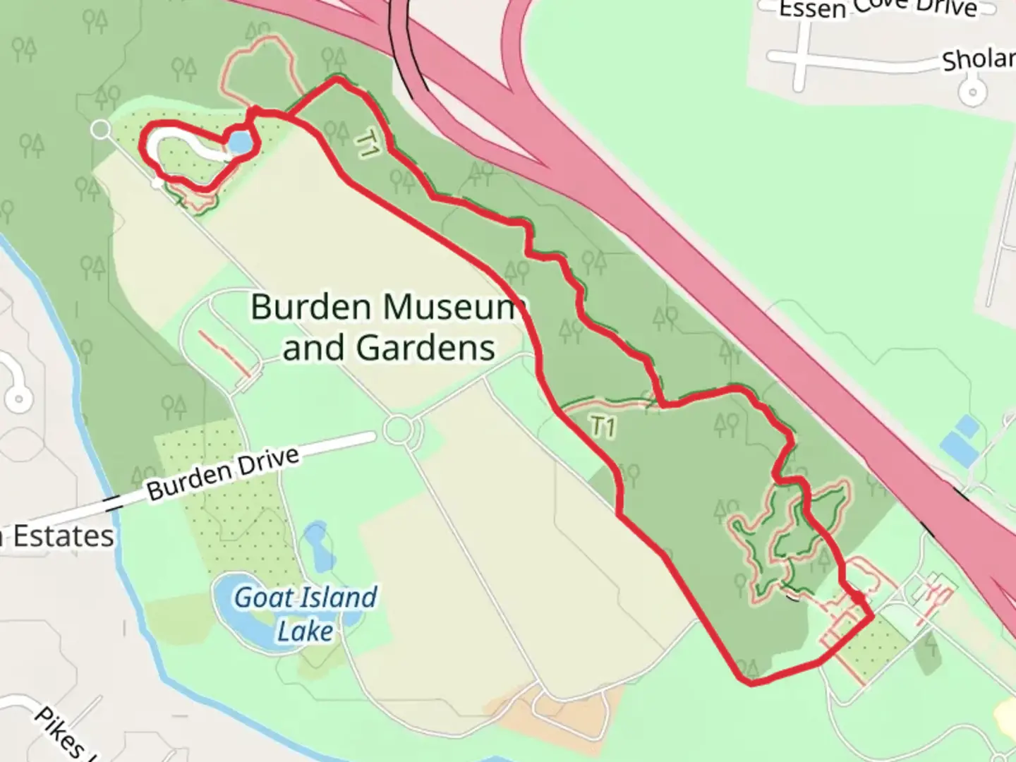 An image depicting the trail Black Swamp and Perimeter Road Loop and its surrounding area.