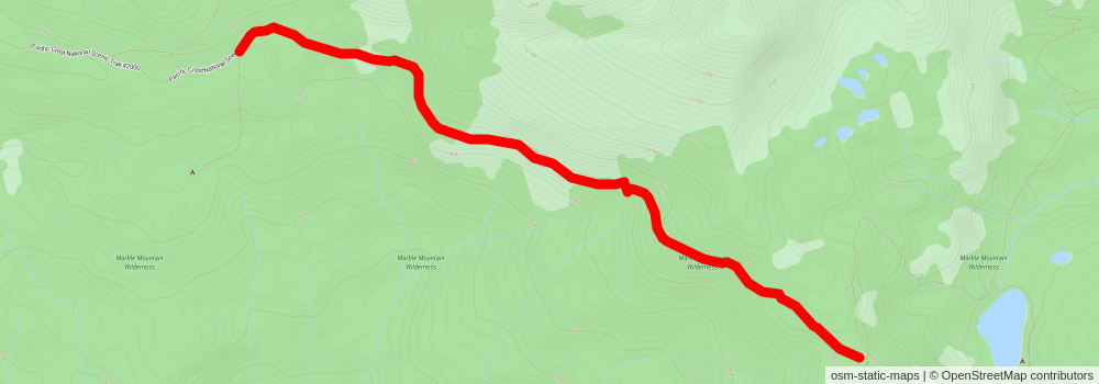 American Perimeter Trail - California Primary stage 8 Map
