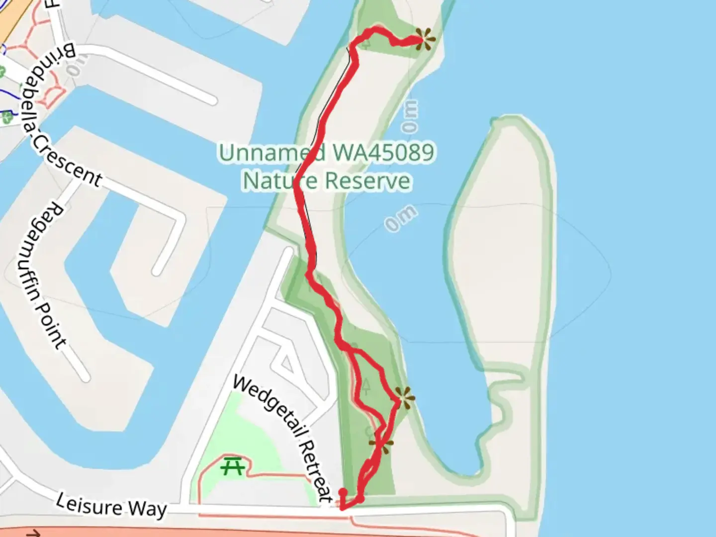 An image depicting the trail Samphire Cove Trail and its surrounding area.