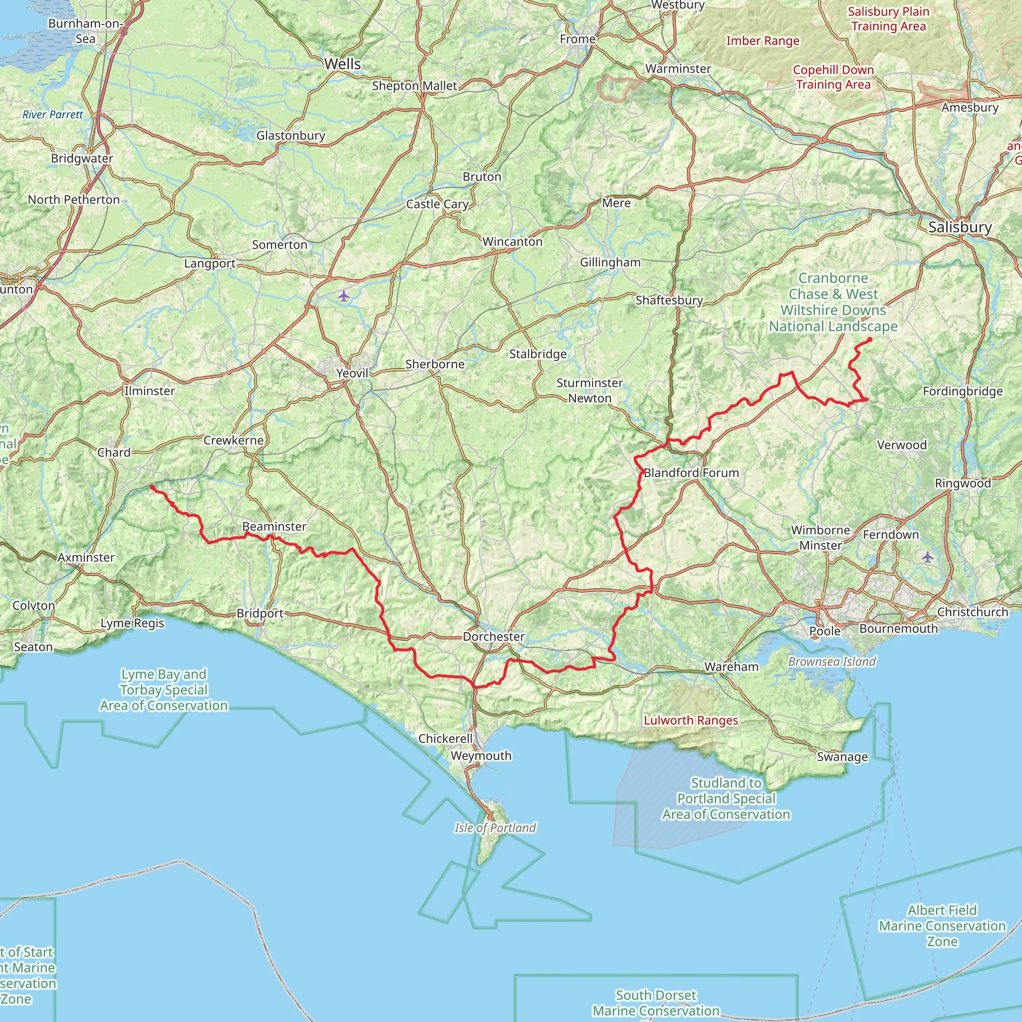 Jubilee Trail mobile static map