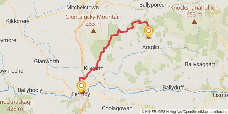 Sandymount to Portmagee stage 20 Map