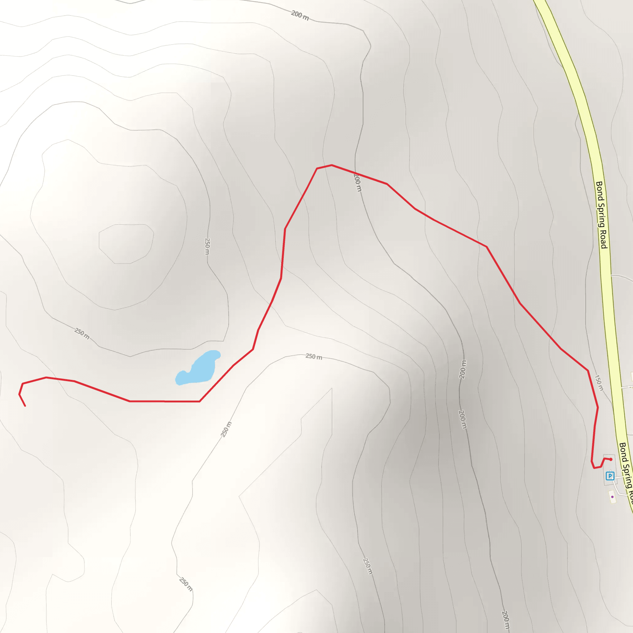 Bond Mountain mobile static map
