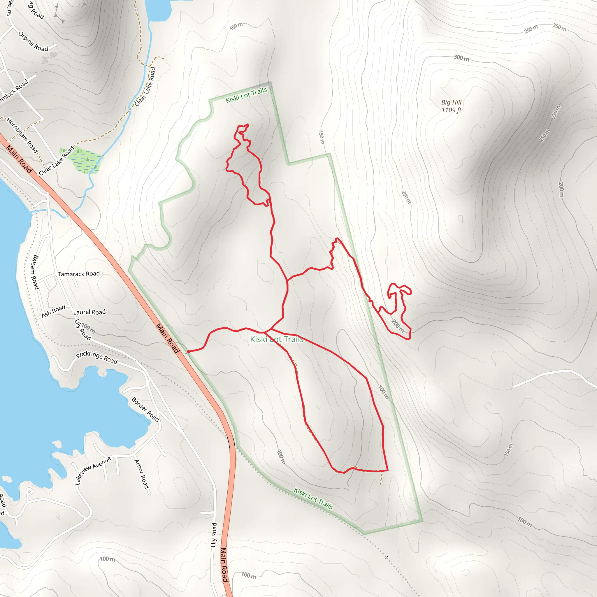 Big Hill Loop mobile static map