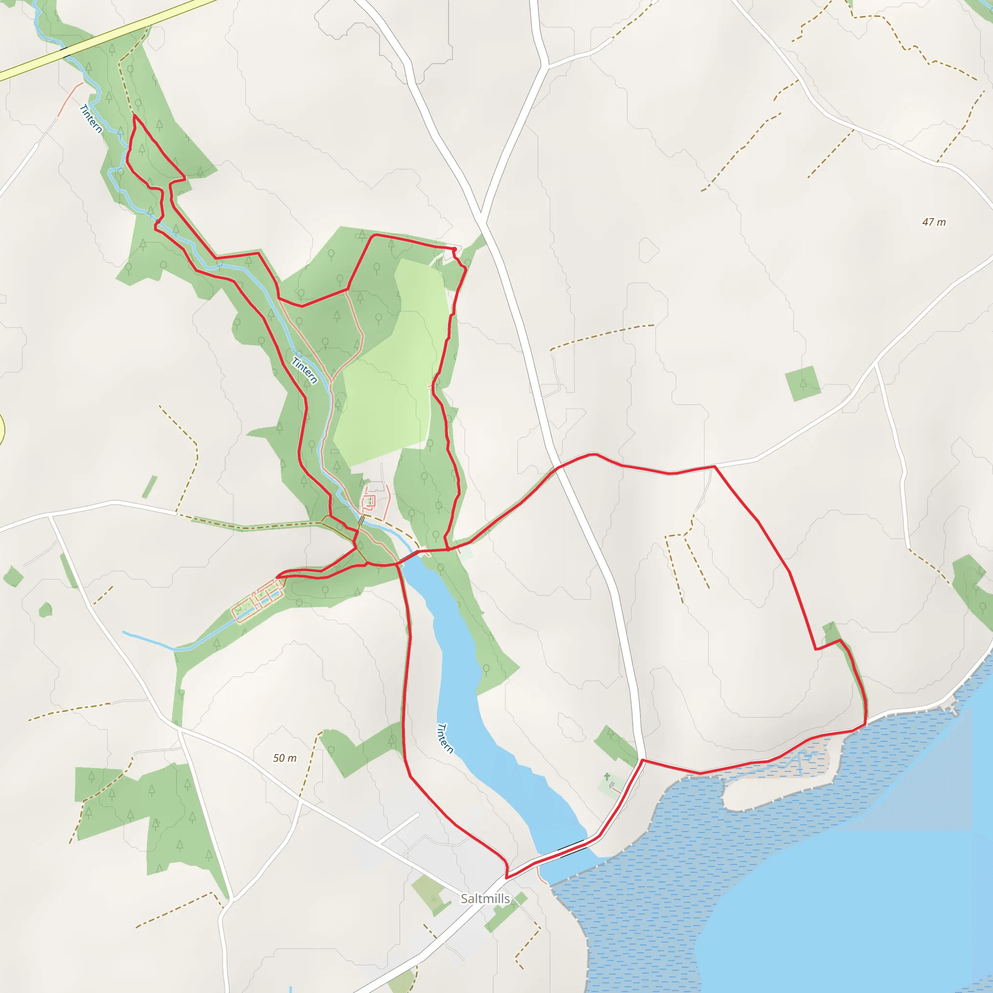 Caesar Colclough Trail mobile static map