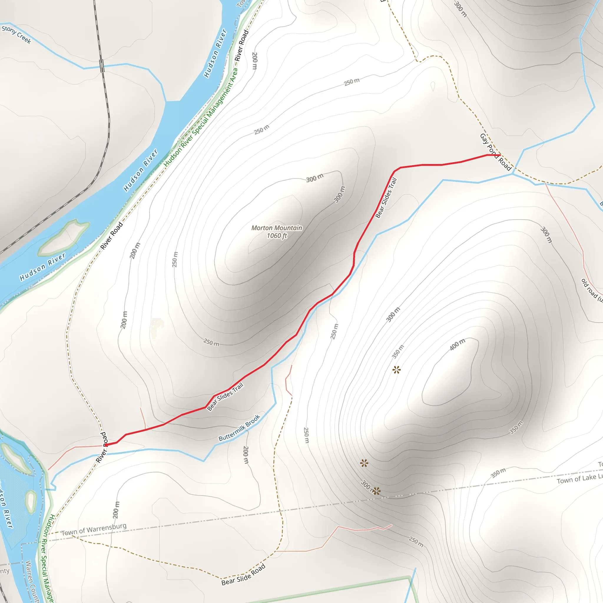 Bear Slides Trail mobile static map
