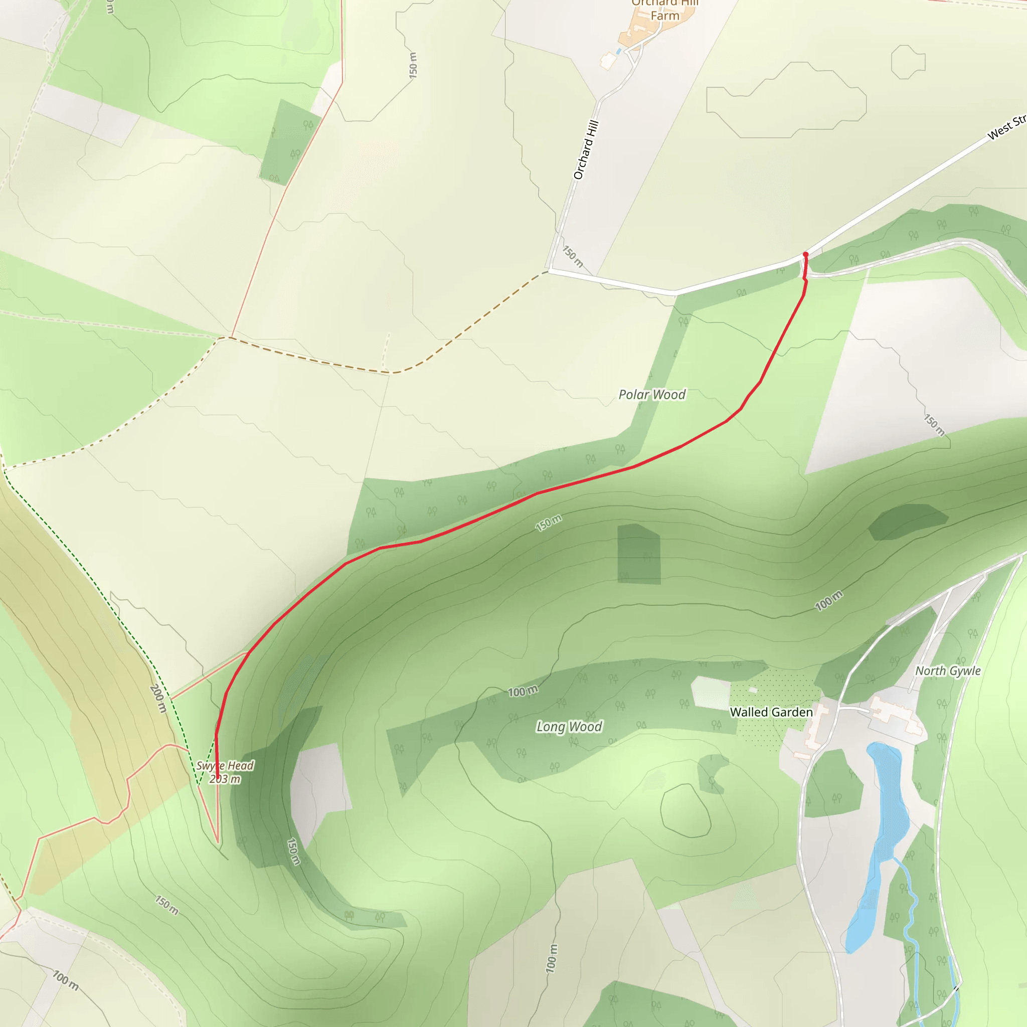 Swyre Head Walk mobile static map