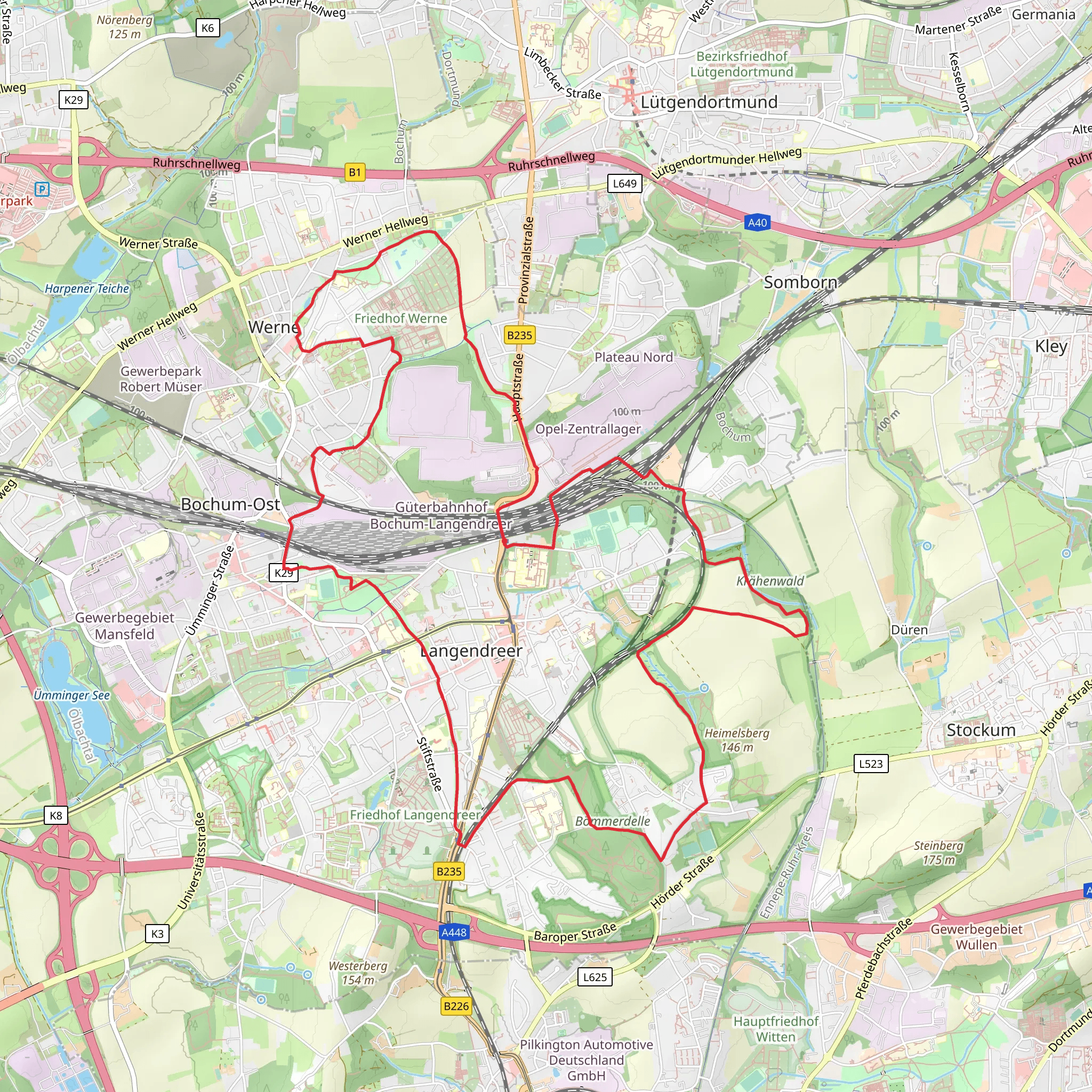 Rund um Langendreer mobile static map