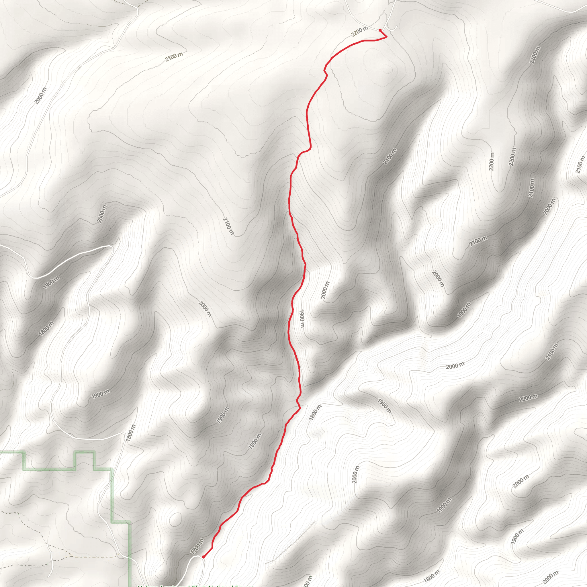 Calf Creek West Trail mobile static map