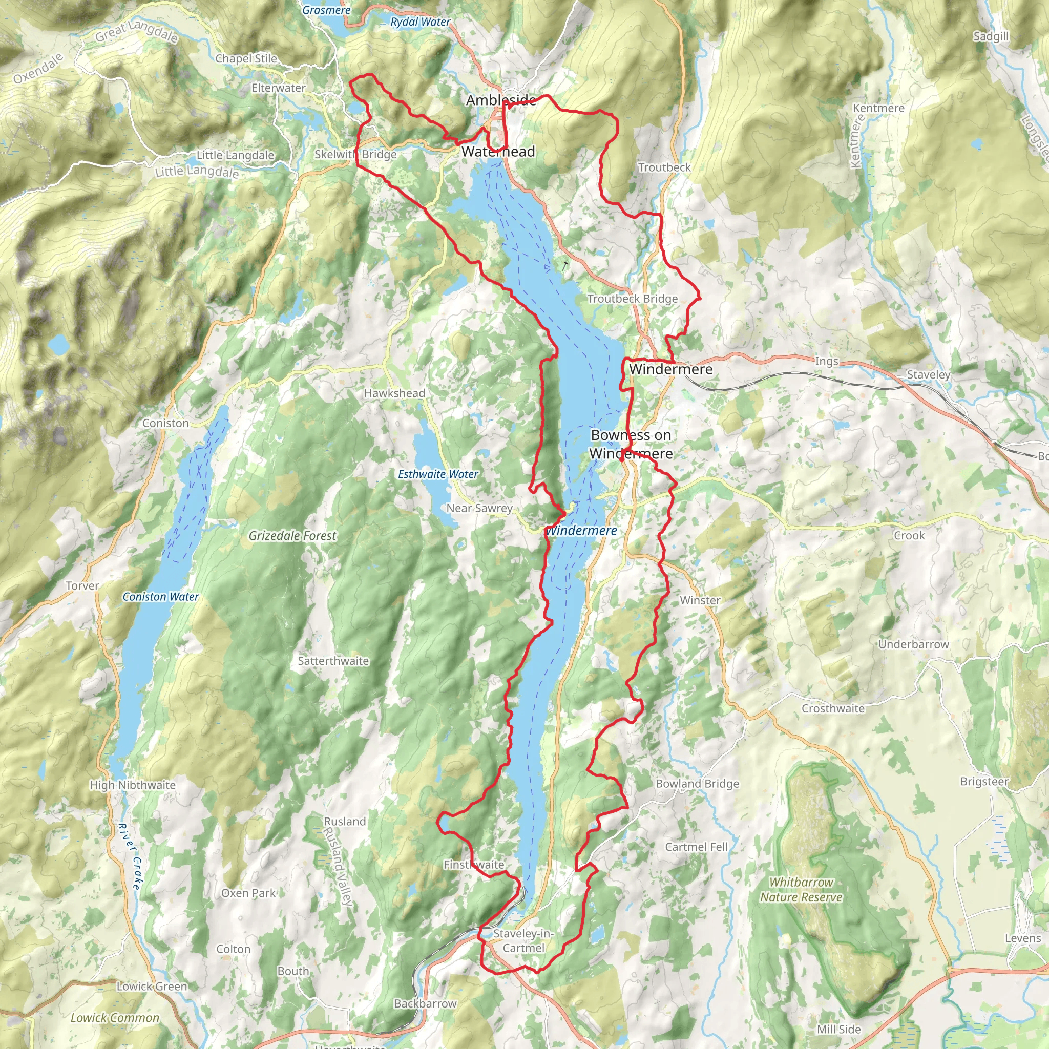 Windermere Way mobile static map