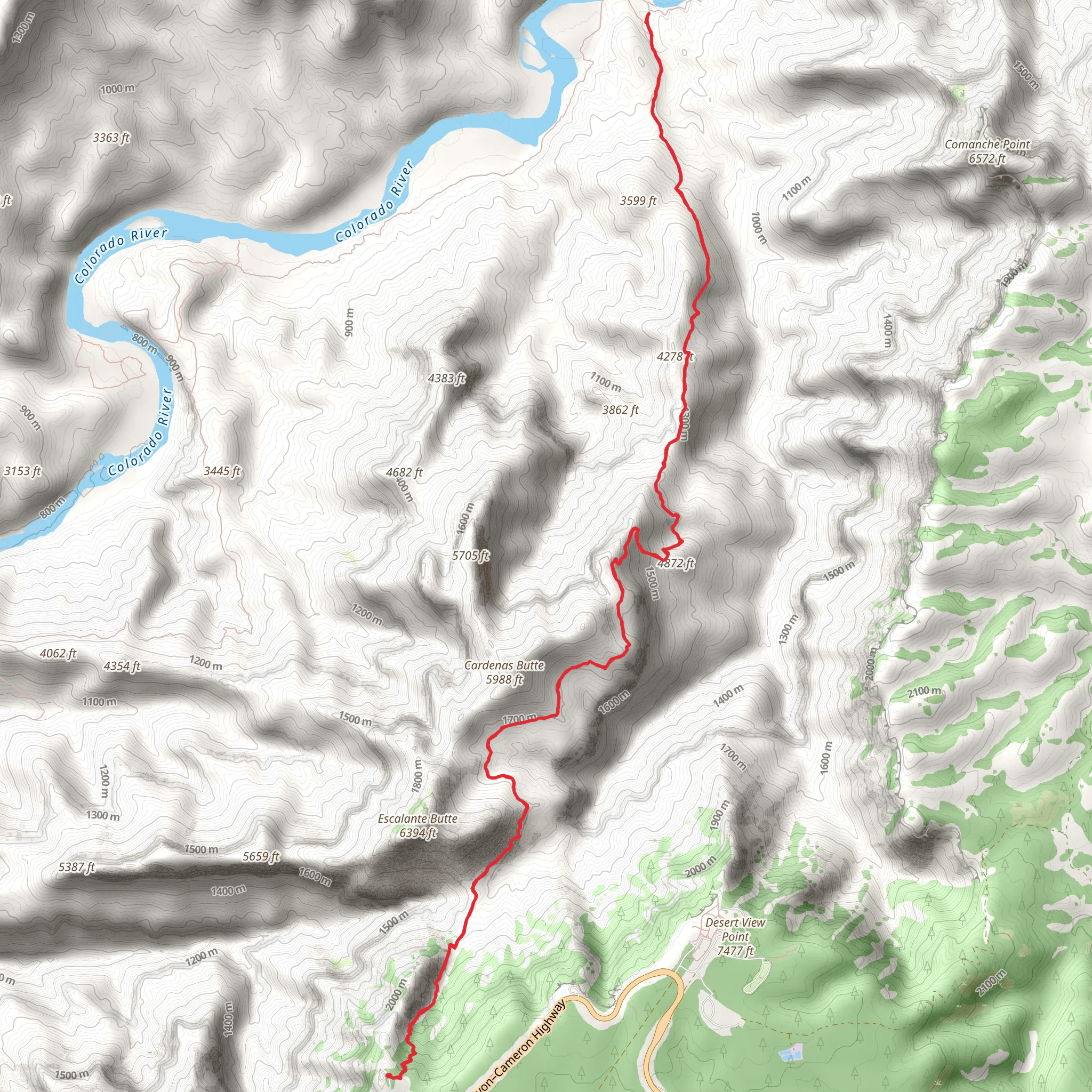 Tanner Trail mobile static map