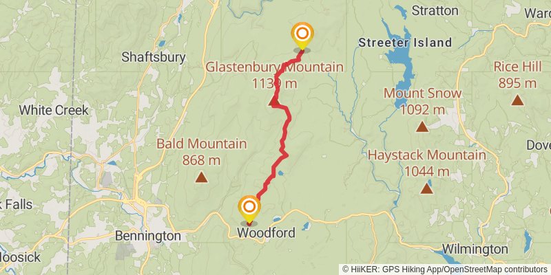 Vermont Long Trail stage 3 Map