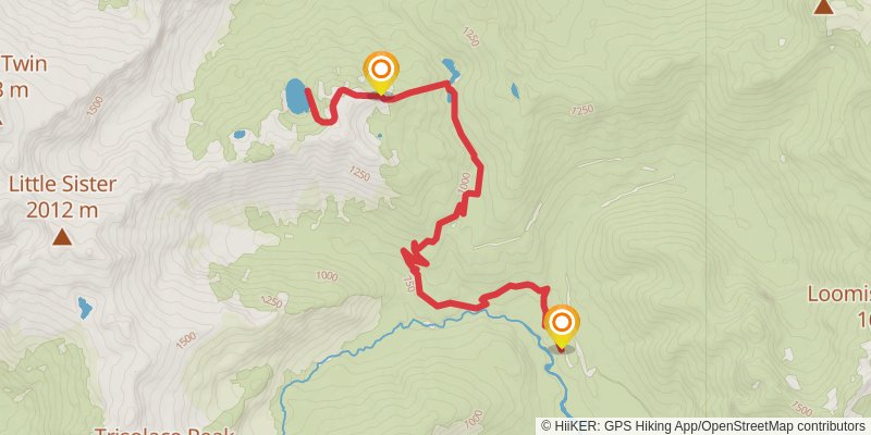 Wiseman Lake via Elbow Lake Trail stage 2 Map