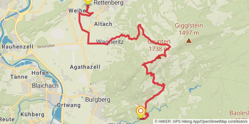 Wasserläufer - Route stage 17 Map