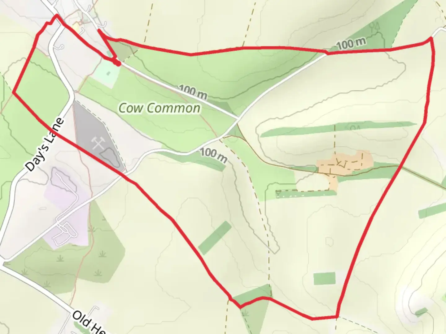 An image depicting the trail Ewelme Loop and its surrounding area.