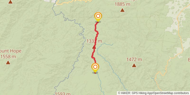 Australian Alps Walking Track stage 28 Map