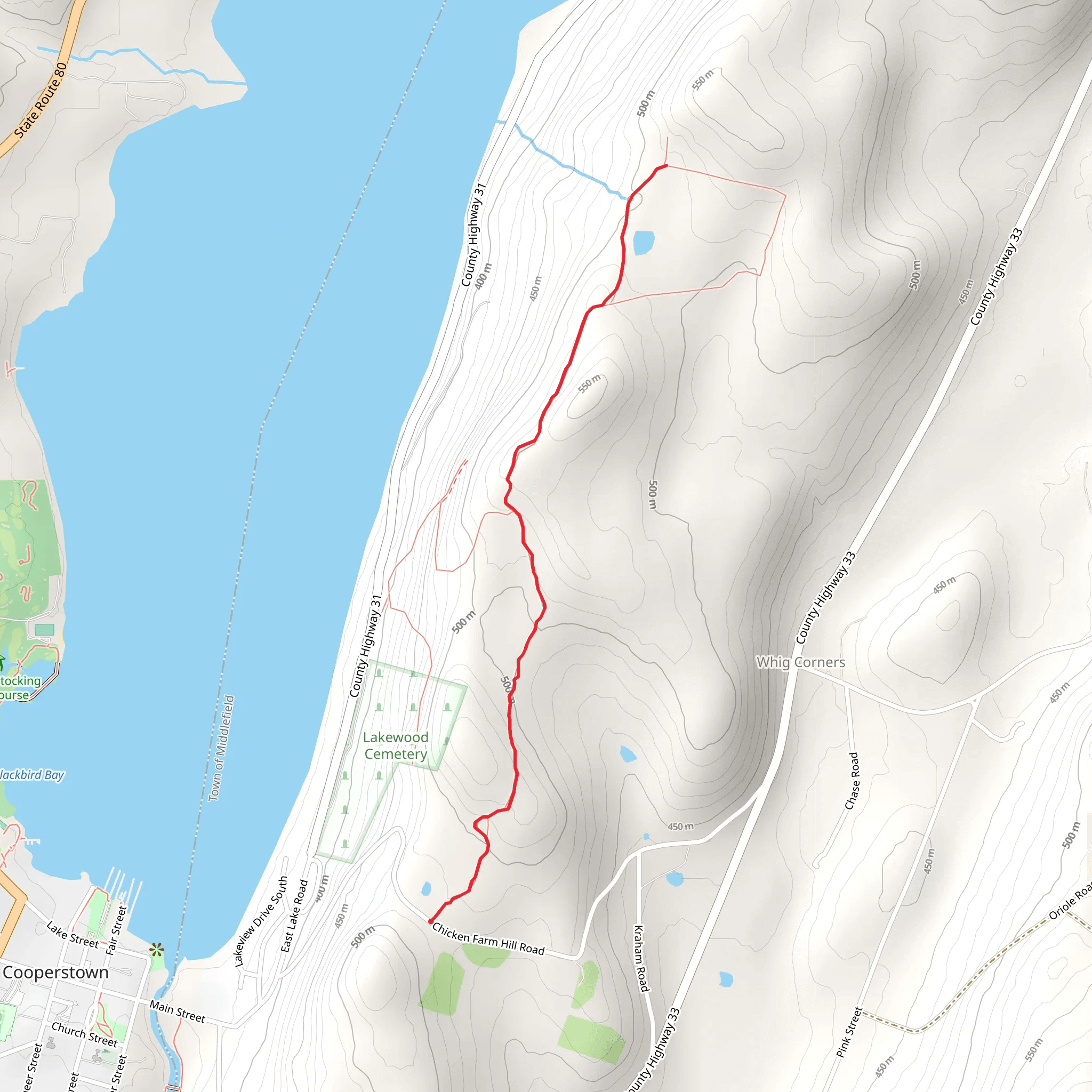 Chicken Farm Hill Road mobile static map