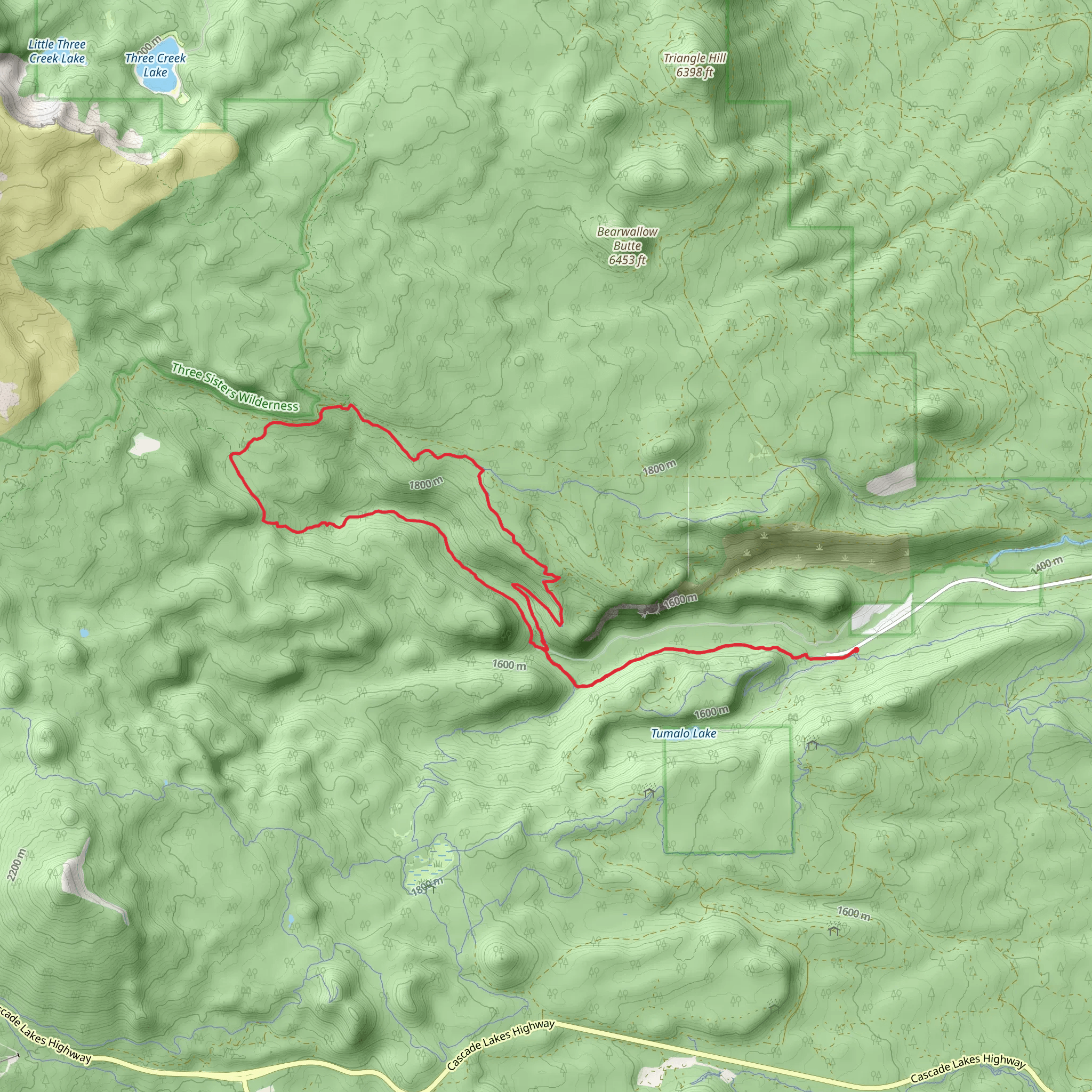 Mrazek Trail and North Fork Loop Trail mobile static map