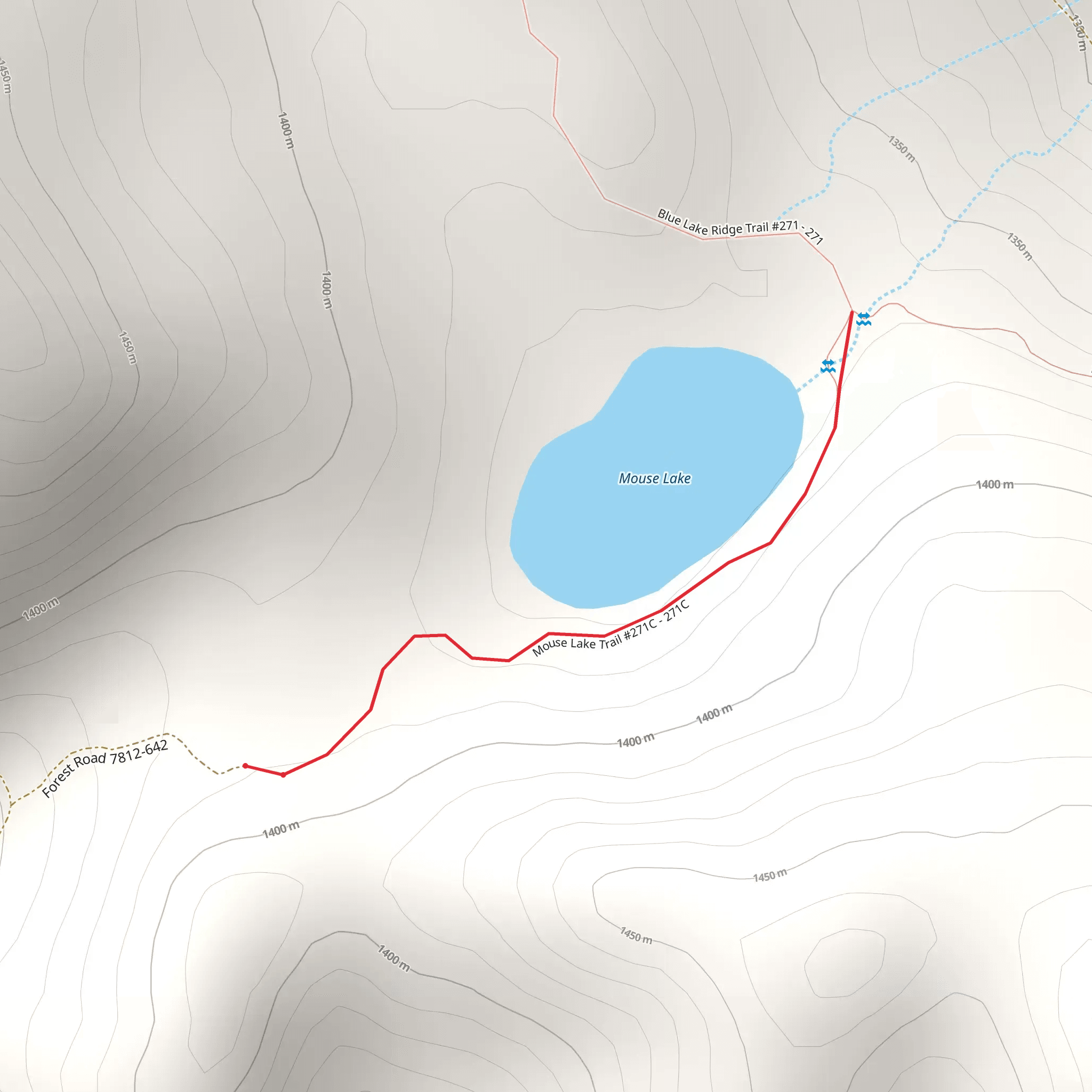 Mouse Lake Trail mobile static map