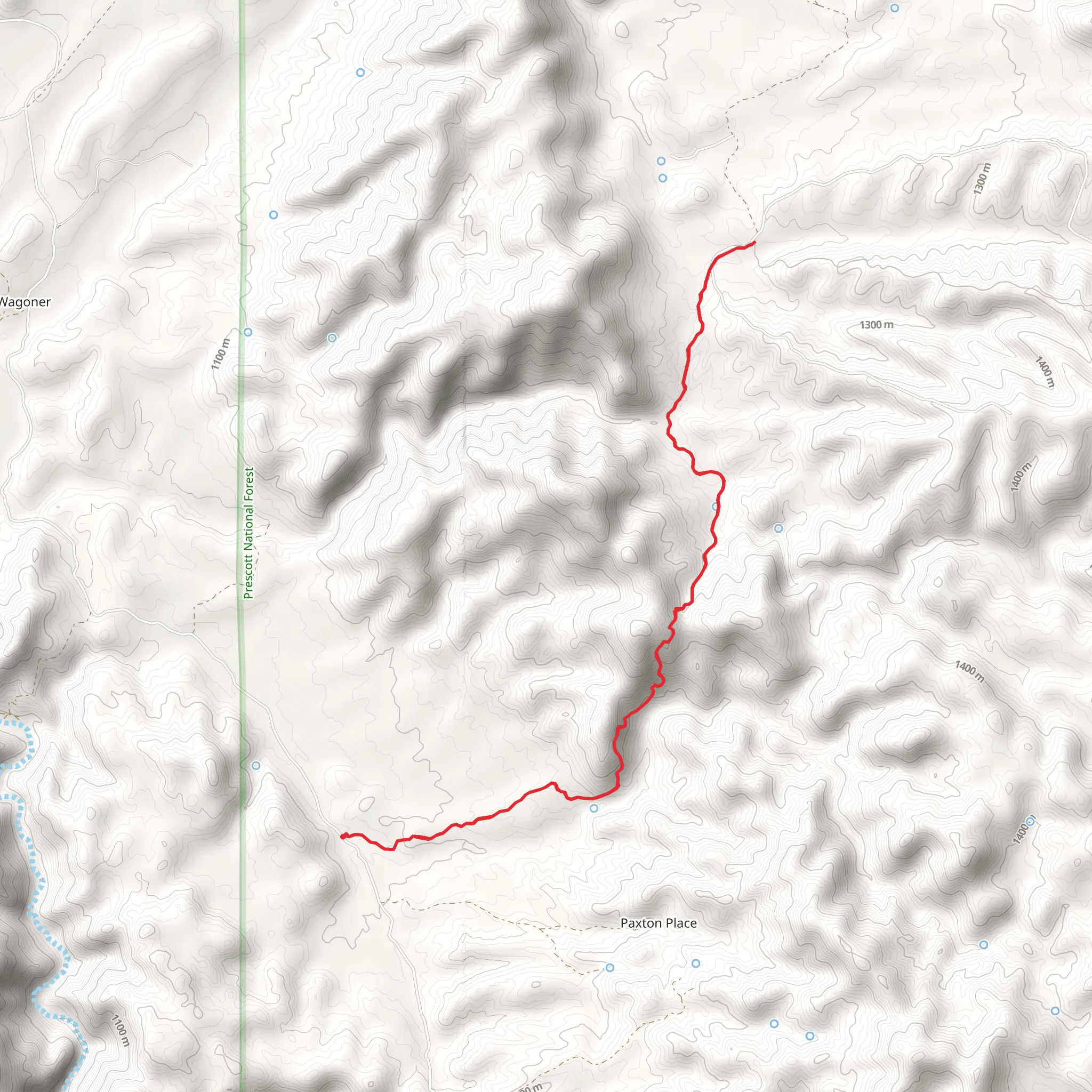Cherry Creek Trail mobile static map