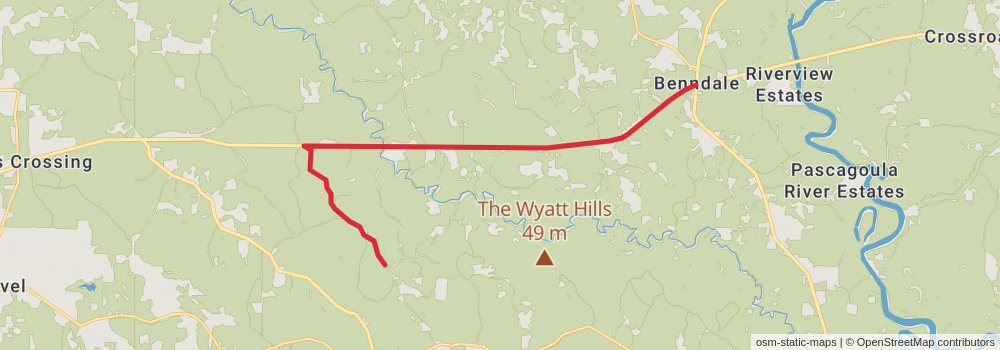 American Perimeter Trail - The South Primary stage 36 Map