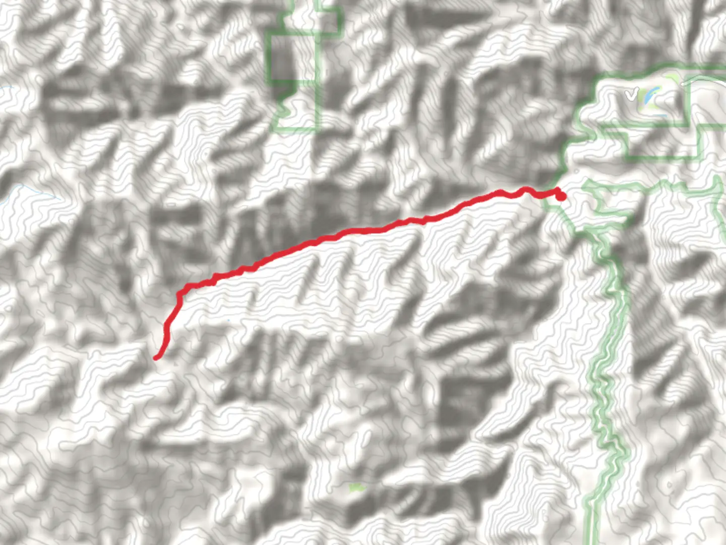 An image depicting the trail Zigzag Camp via Marble Peak Trail and its surrounding area.