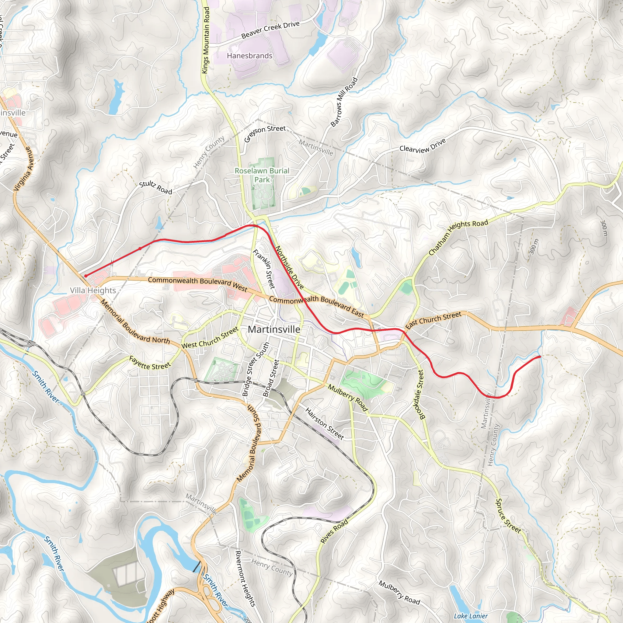Dick and Willie Passage Rail Trail mobile static map