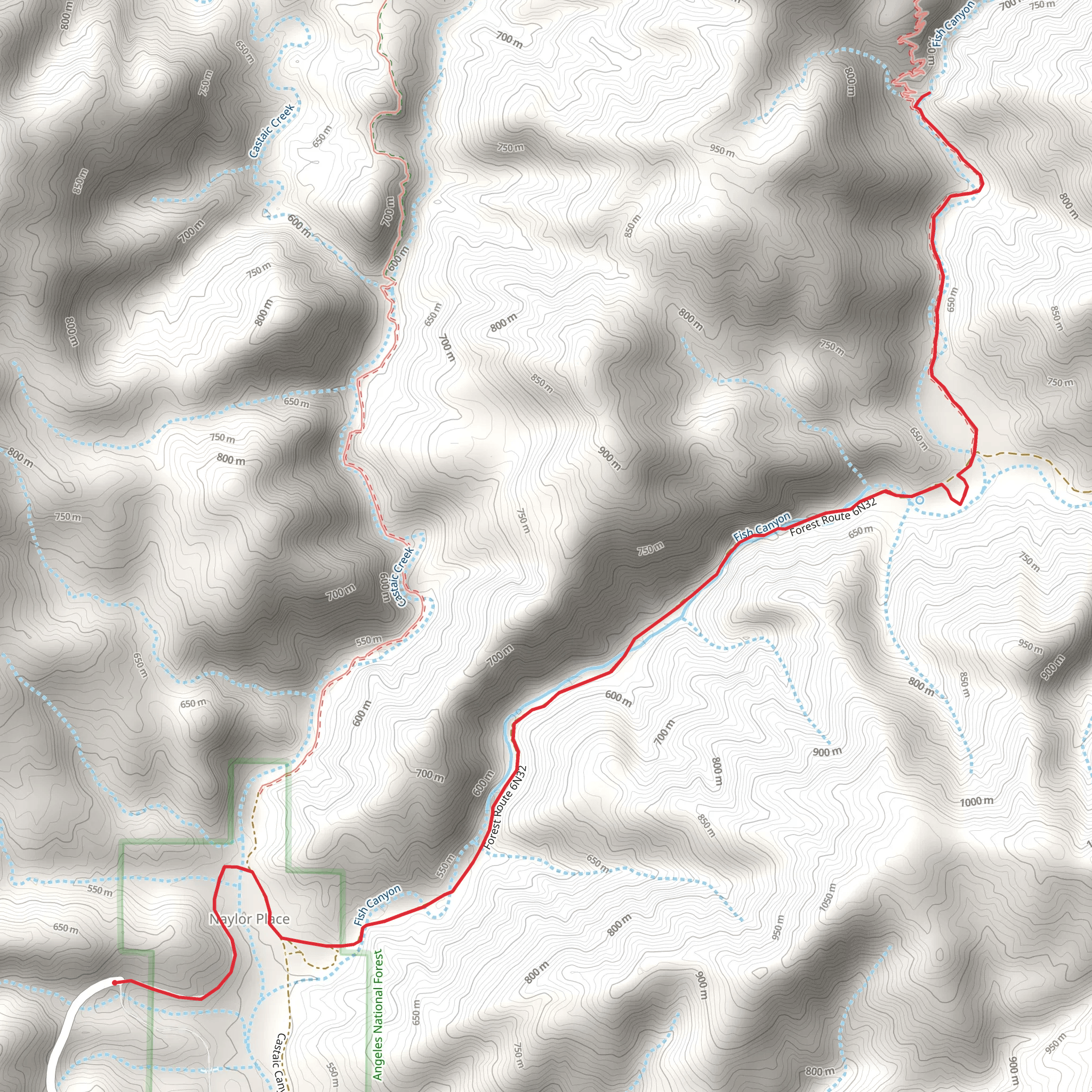 Cienaga Campground and Naylor Place mobile static map