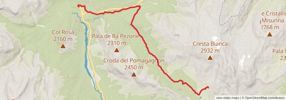 Sentiero Italia - Alps Section stage 36 Map