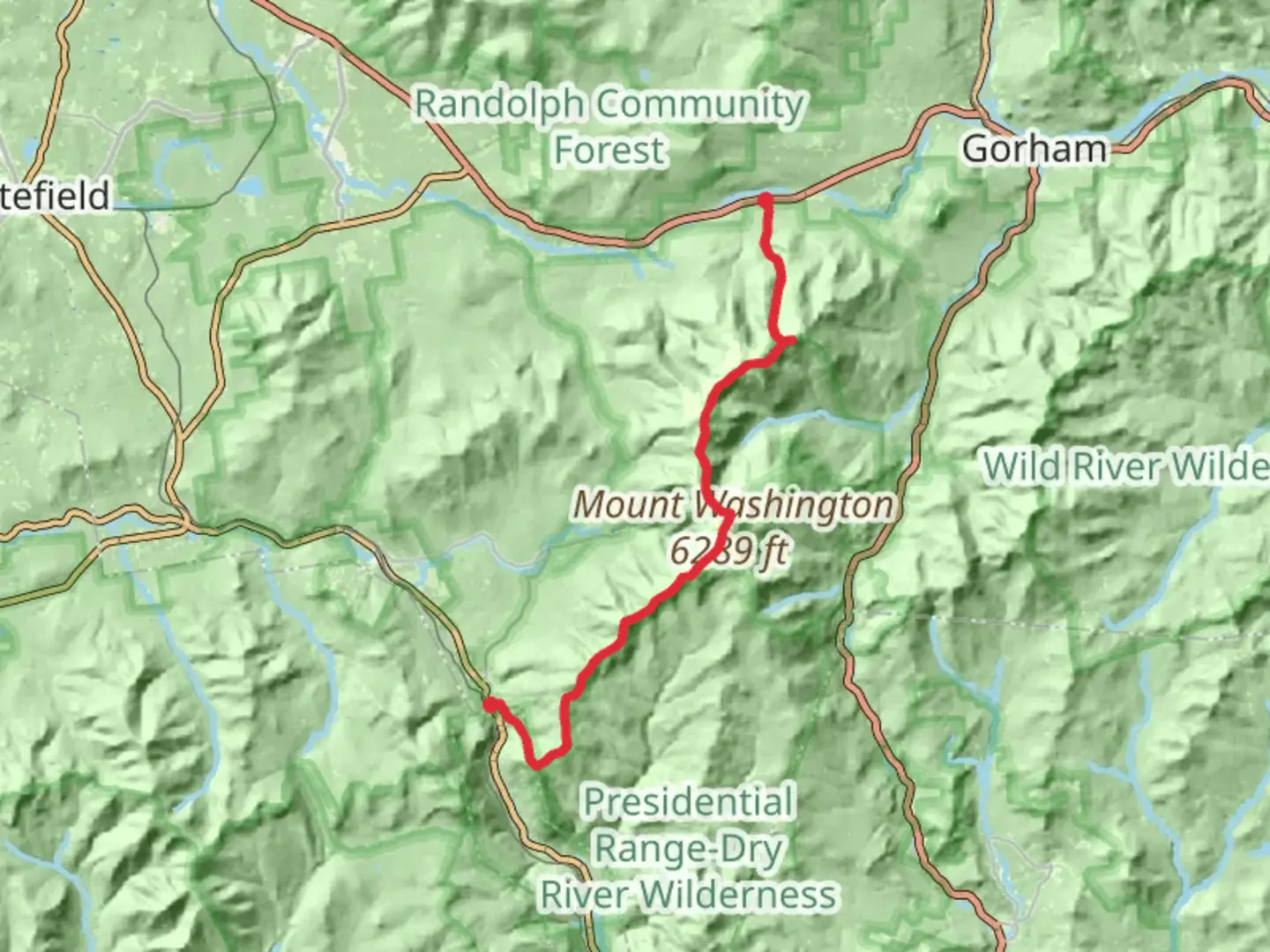 An image depicting the trail Randolph to Crawford and its surrounding area.