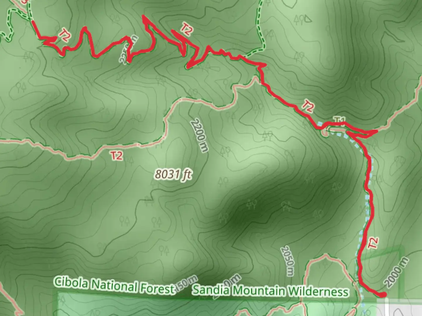 An image depicting the trail South Crest Trail Short and its surrounding area.