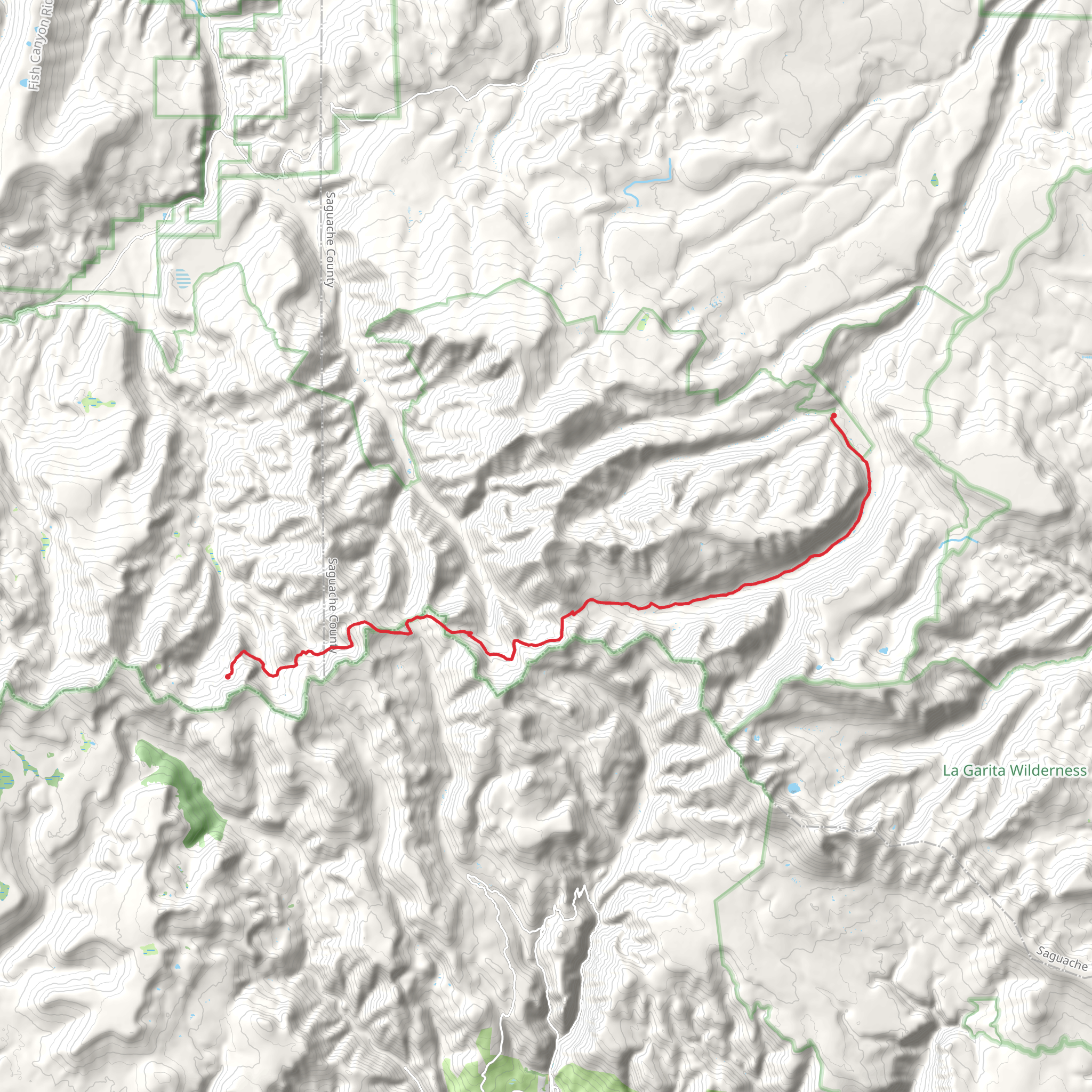 Continental Divide and Colorado Trail mobile static map