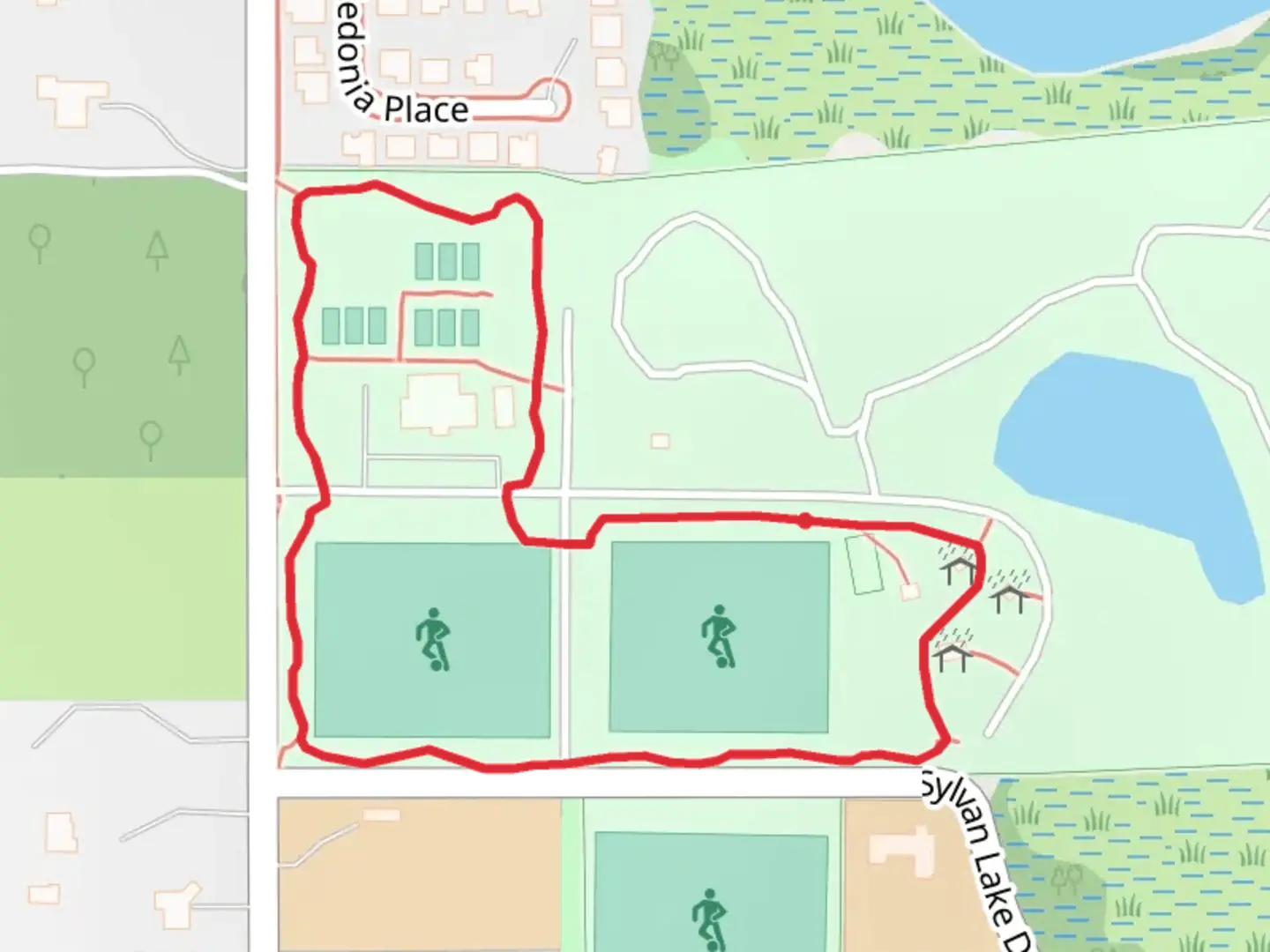 An image depicting the trail Sylvan Lake Park Loop and its surrounding area.