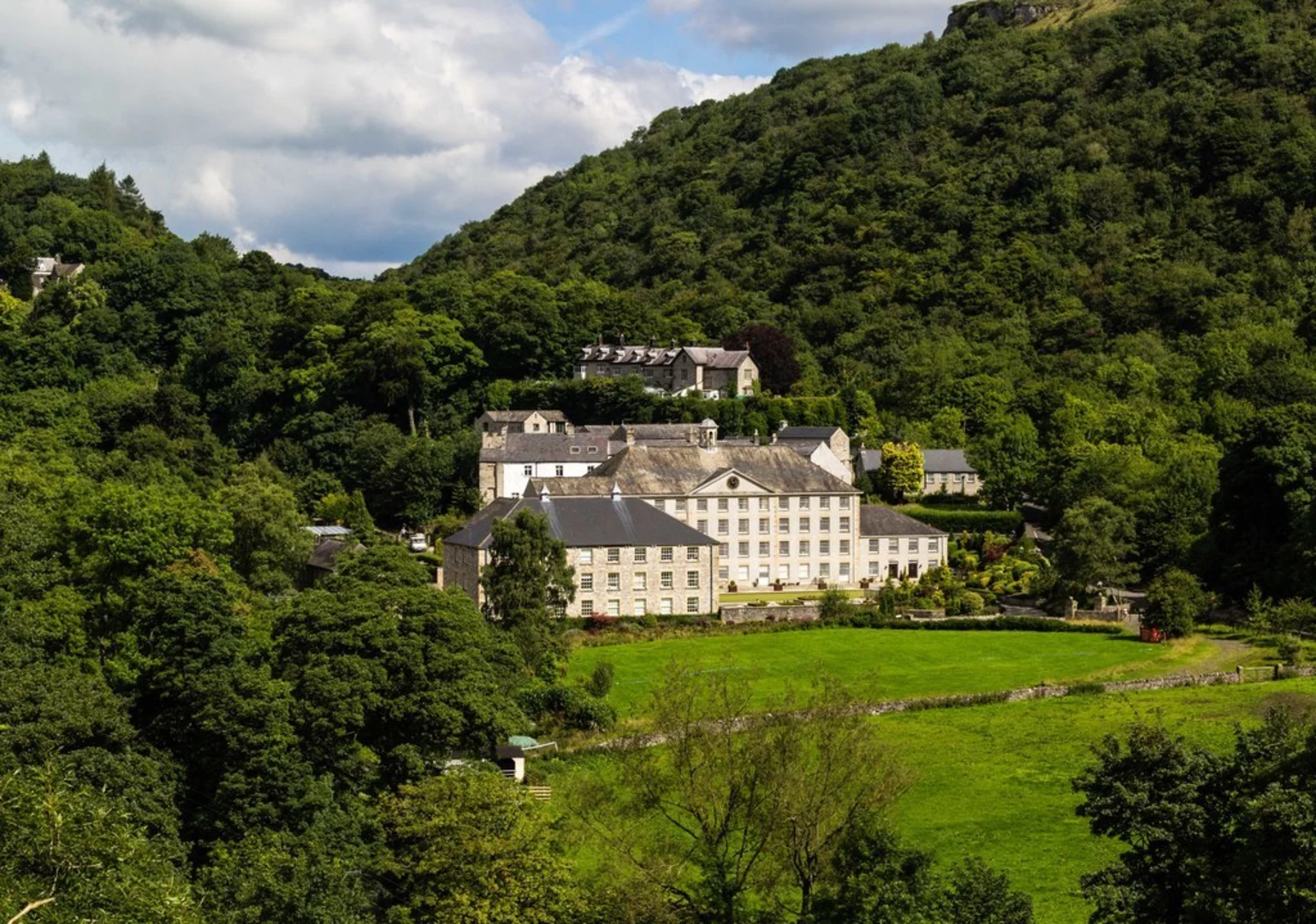 An image depicting the trail Cressbrook Dale Loop from Cressbrook and its surrounding area.