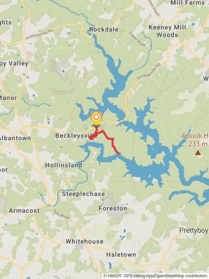 An image depicting the trail Georges Run and its surrounding area.