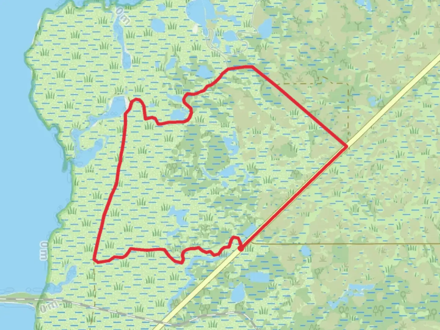 An image depicting the trail Black Point Wildlife Drive Loop and its surrounding area.