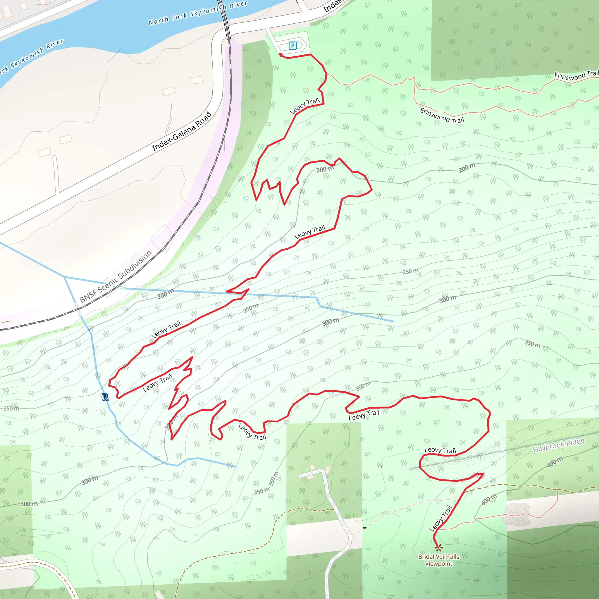 Leovy Trail mobile static map