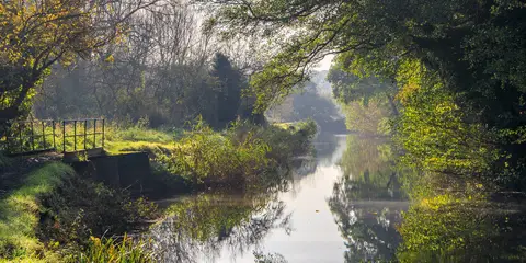An image depicting the trail Stort Valley Way and its surrounding area.
