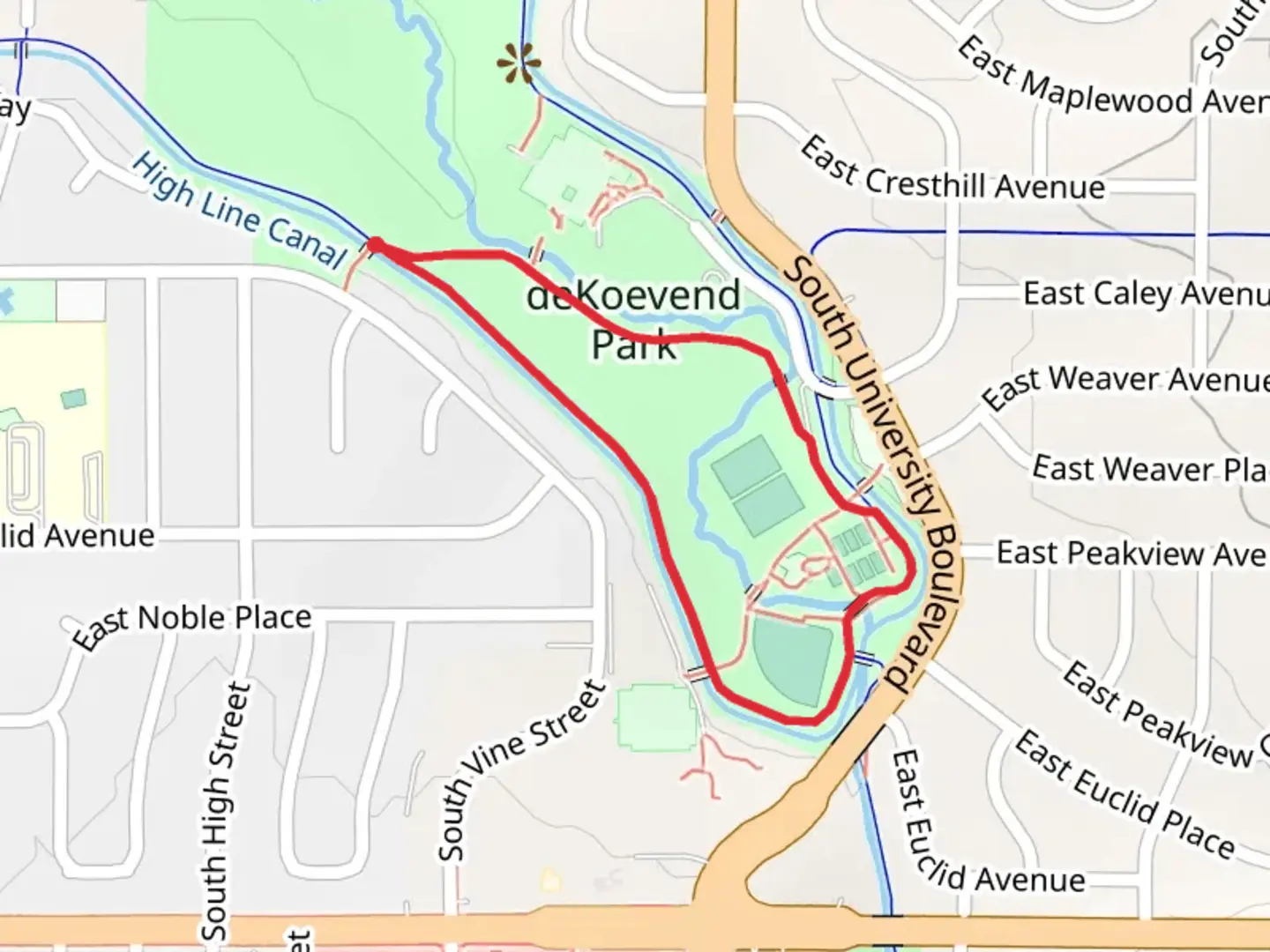 An image depicting the trail Big Dry Creek Loop and its surrounding area.