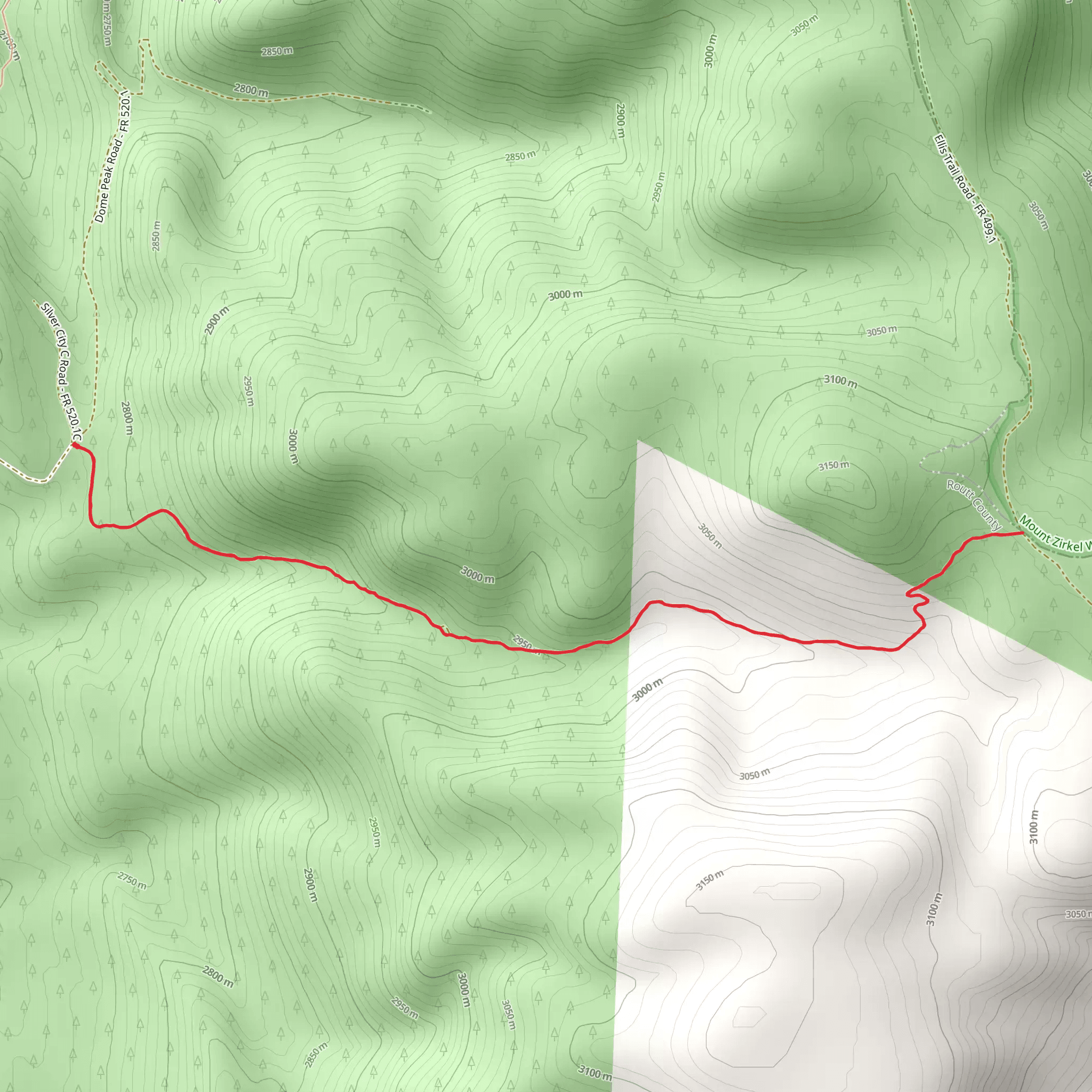 Hare Trail mobile static map