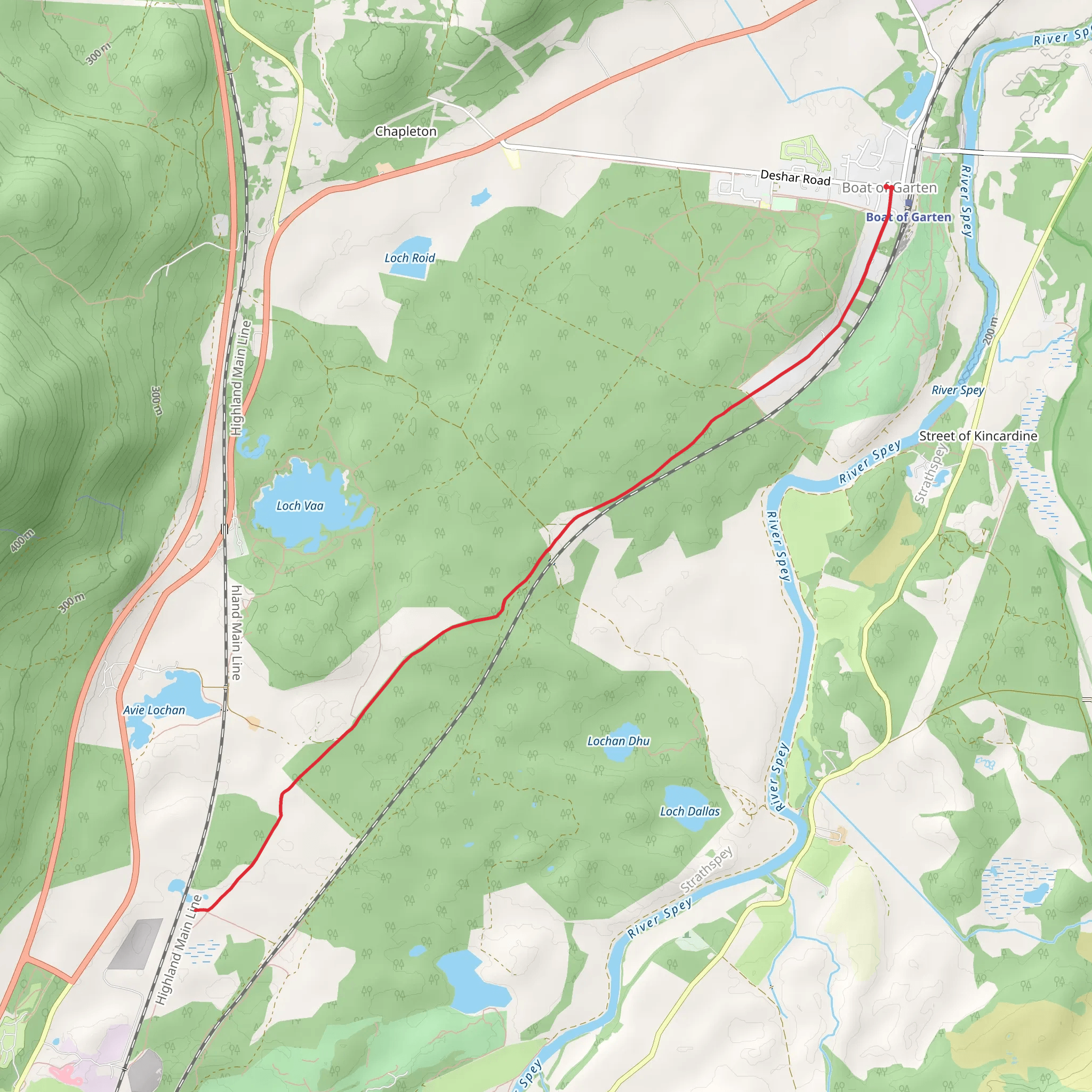 Pine Marten Trail mobile static map