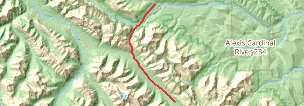 Cairn Pass Trail stage 2 Map