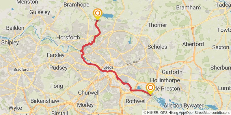St Bernard's Way stage 6 Map