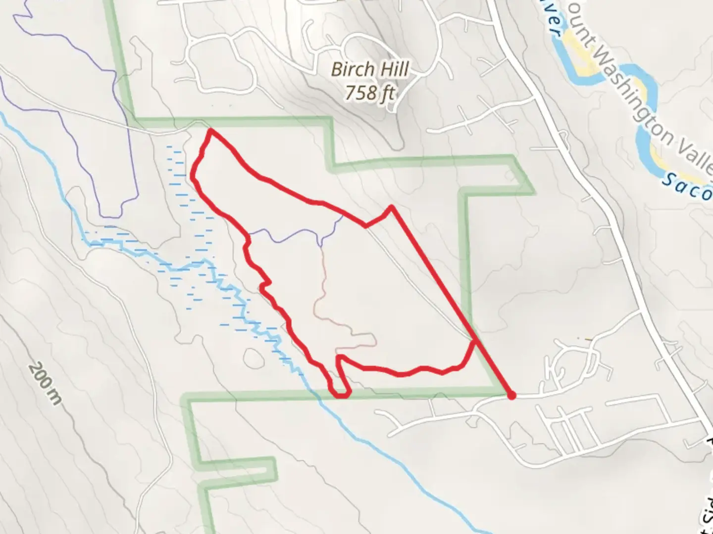 An image depicting the trail Fletcher and Lahey Quarry Loop Trail and its surrounding area.