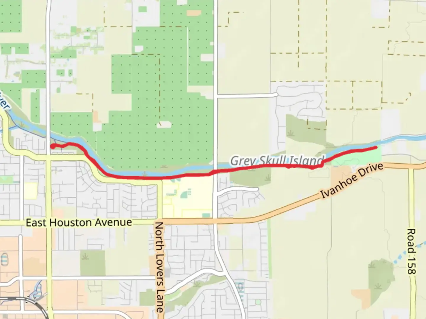 An image depicting the trail Saint Johns Recreational Park and Cutler Park Walk and its surrounding area.